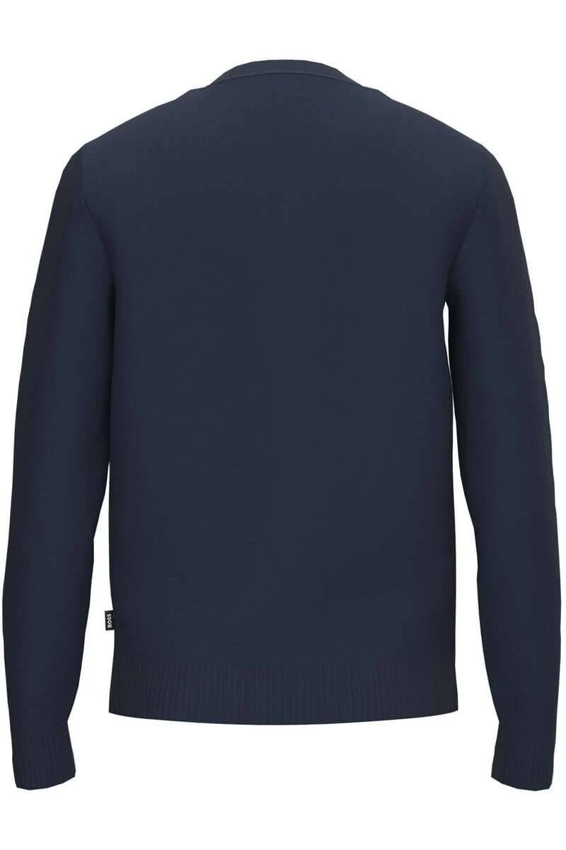 Hugo Boss BOSS Regular Fit Herren Pullover Dunkelblau 4 Hugo Boss BOSS Regular Fit Herren Pullover Dunkelblau – Bild 4