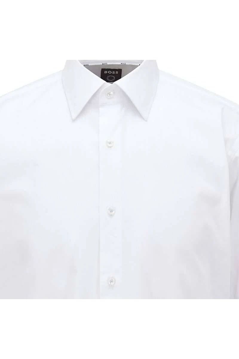 Hugo Boss BOSS Regular Fit Hemd Weiss, Einfarbig 2 Hugo Boss BOSS Regular Fit Hemd Weiss, Einfarbig – Bild 2