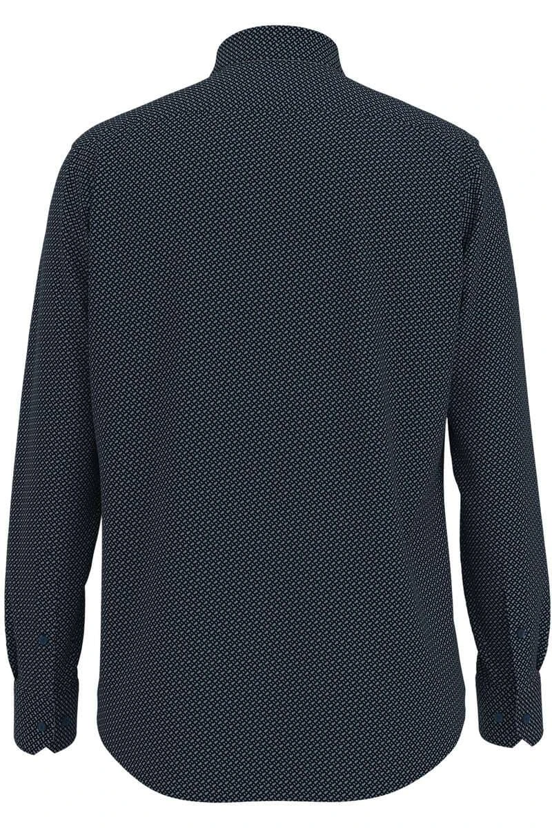 Hugo Boss BOSS H-JOE Regular Fit Hemd Dunkelblau/weiss, Gemustert 4 Hugo Boss BOSS H-JOE Regular Fit Hemd Dunkelblau/weiss, Gemustert – Bild 4