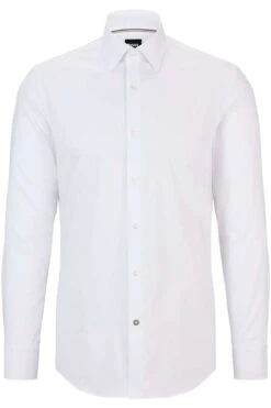 Hugo Boss BOSS Slim Fit Hemd Weiss, Einfarbig