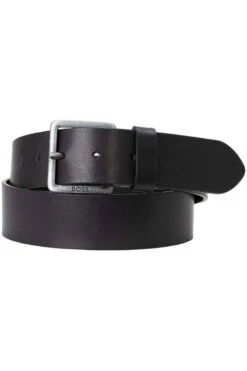 Hugo Boss BOSS Herren Gürtel Aus 100% Rindsleder4,0 Cm Schwarz, Einfarbig