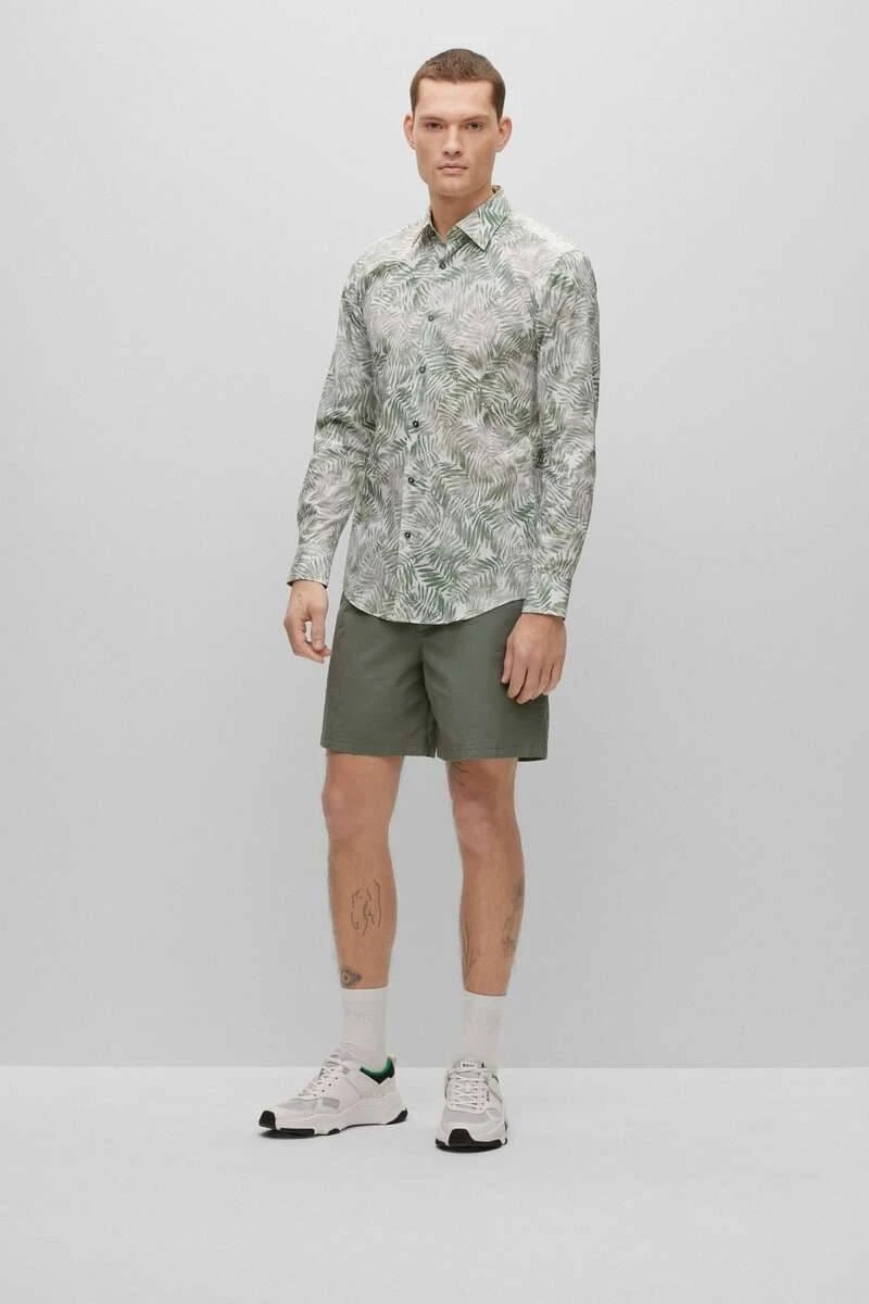 Hugo Boss BOSS Slim Fit Hemd Grün, Gemustert 2 Hugo Boss BOSS Slim Fit Hemd Grün, Gemustert – Bild 2