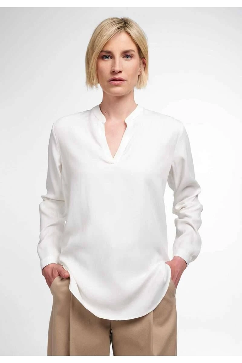 ETERNA Modern Classic Bluseweiss, Einfarbig 3 ETERNA Modern Classic Bluseweiss, Einfarbig – Bild 3