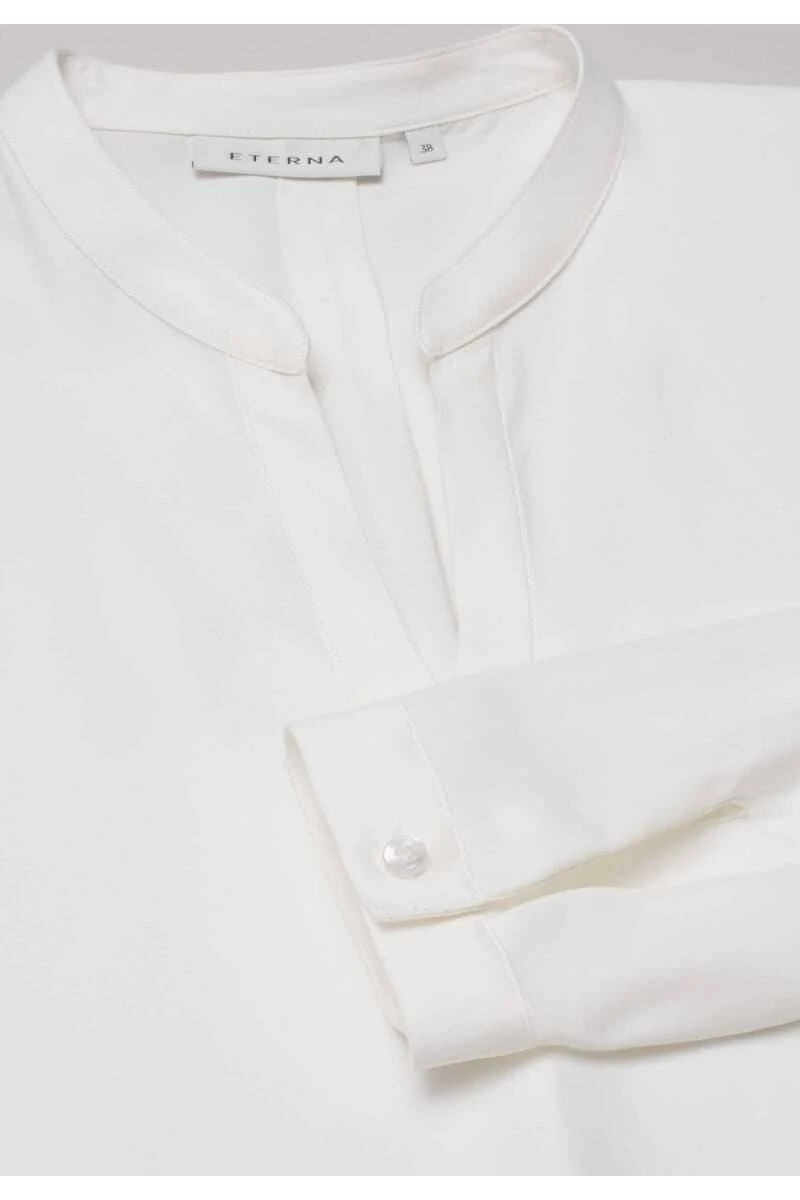 ETERNA Modern Classic Bluseweiss, Einfarbig 4 ETERNA Modern Classic Bluseweiss, Einfarbig – Bild 4