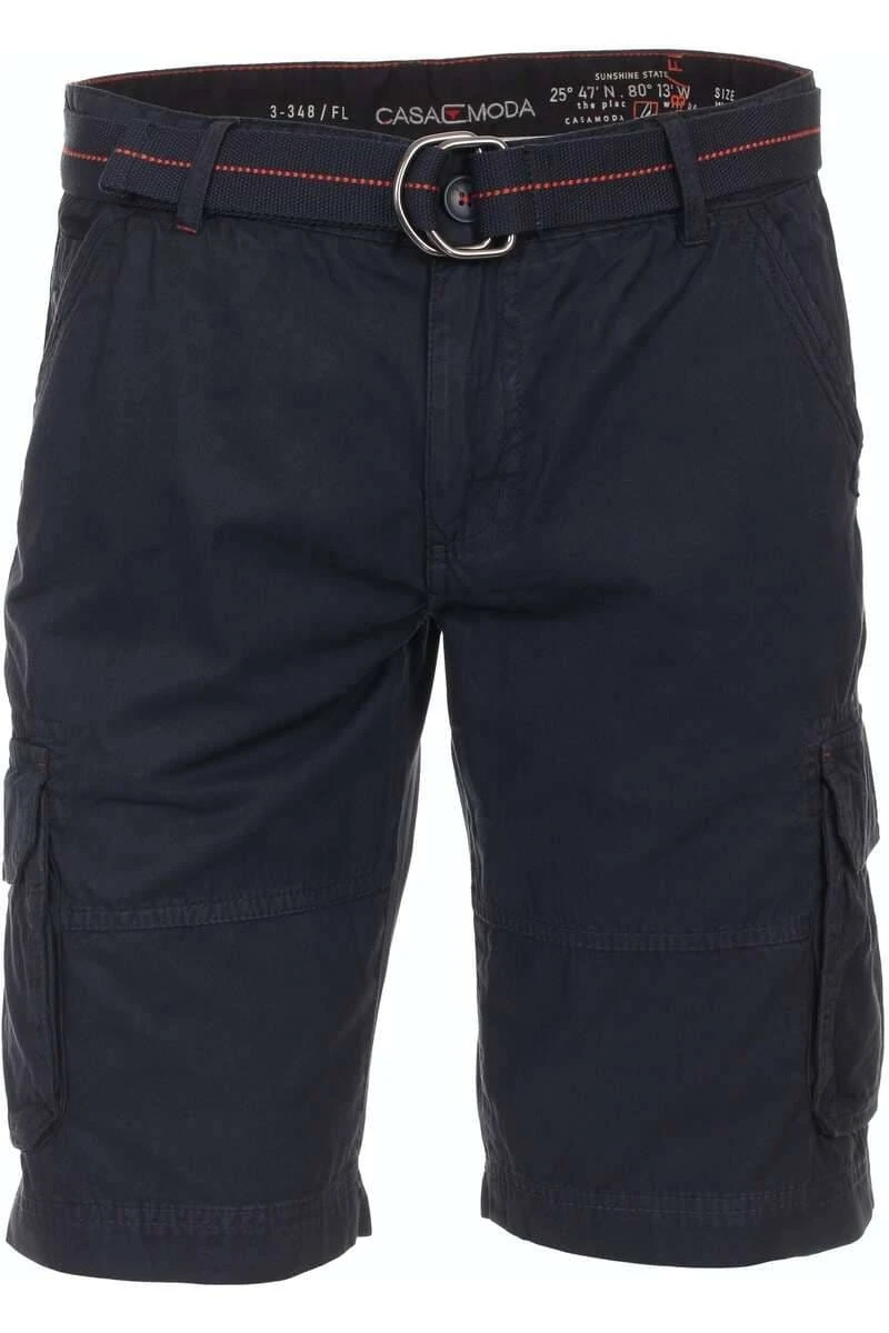 Casa Moda Cargo Shorts Schwarz, Einfarbig 1 Casa Moda Cargo Shorts Schwarz, Einfarbig