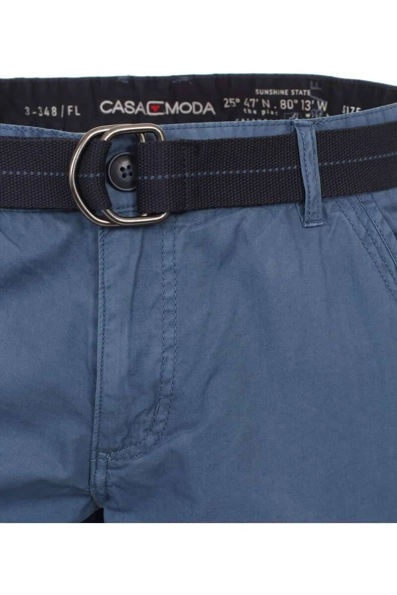 Casa Moda Cargo Shorts Blau, Einfarbig 4 Casa Moda Cargo Shorts Blau, Einfarbig – Bild 4