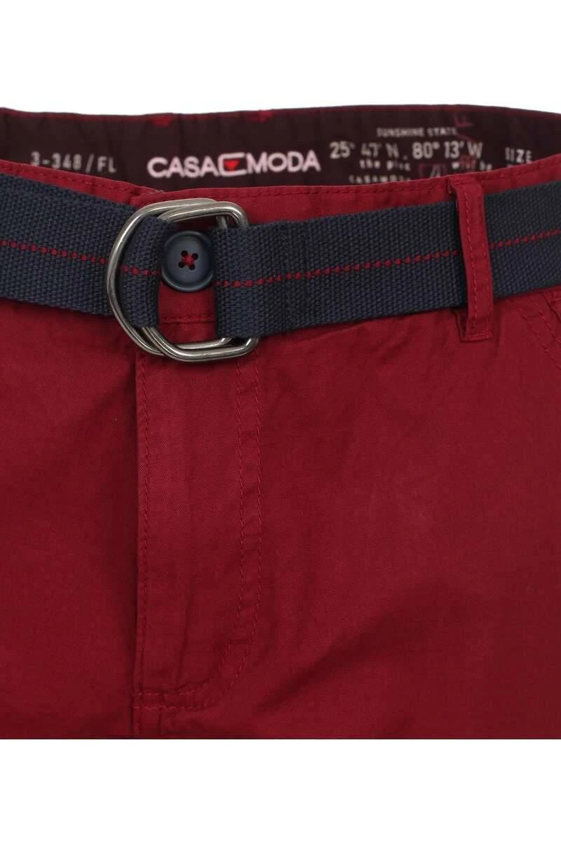 Casa Moda Cargo Shorts Rot, Einfarbig 4 Casa Moda Cargo Shorts Rot, Einfarbig – Bild 4