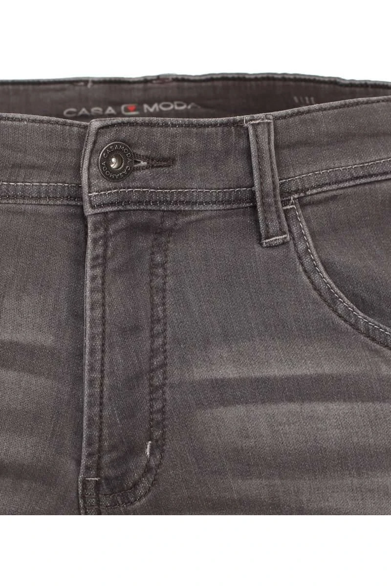 Casa Moda Joggjeans Kurze Hose Dunkelgrau, Einfarbig 4 Casa Moda Joggjeans Kurze Hose Dunkelgrau, Einfarbig – Bild 4