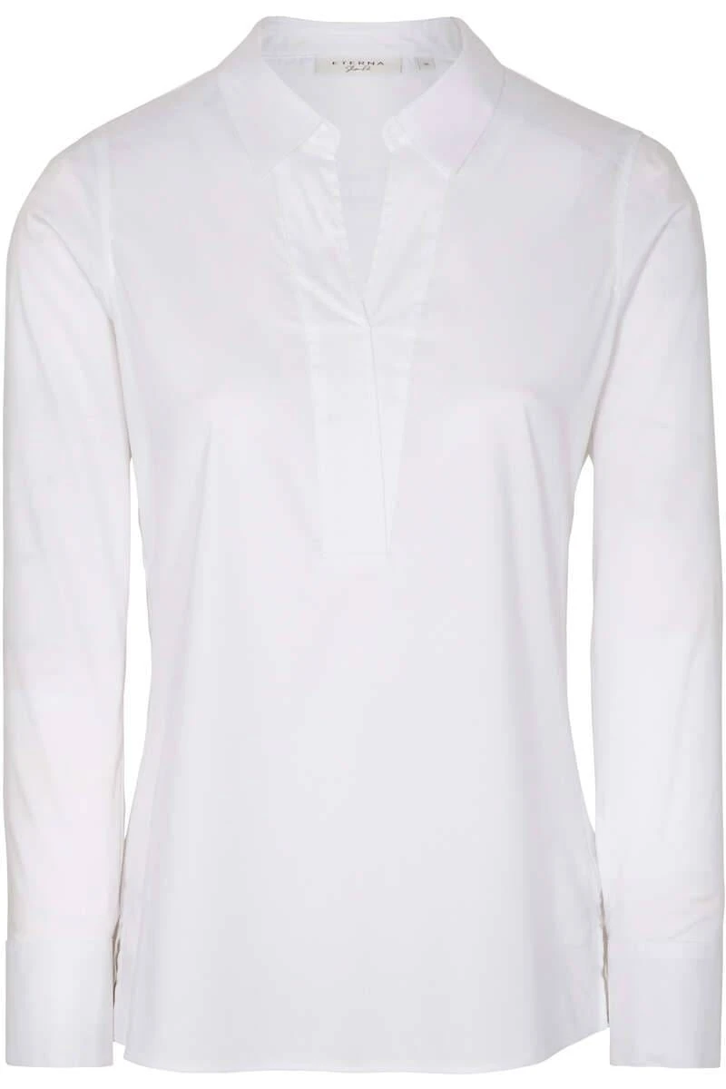ETERNA Performance Modern Classic Bluseweiss, Einfarbig 1 ETERNA Performance Modern Classic Bluseweiss, Einfarbig