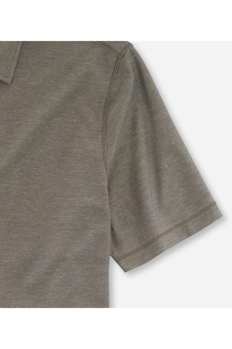 OLYMP Level Five Casual Body Fit Poloshirt Oliv, Meliert 3 OLYMP Level Five Casual Body Fit Poloshirt Oliv, Meliert – Bild 3