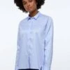 ETERNA Loose Fit Blusehellblau, Einfarbig