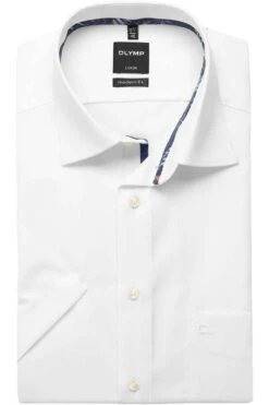 OLYMP Luxor Modern Fit Hemd Weiss, Meliert