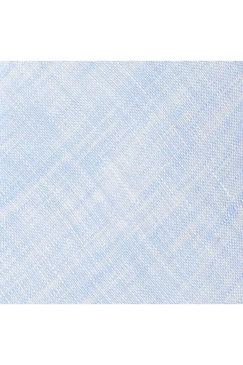 Jacques Britt Krawatte 100% Leinen Hellblau, Strukturiert 2 Jacques Britt Krawatte 100% Leinen Hellblau, Strukturiert – Bild 2