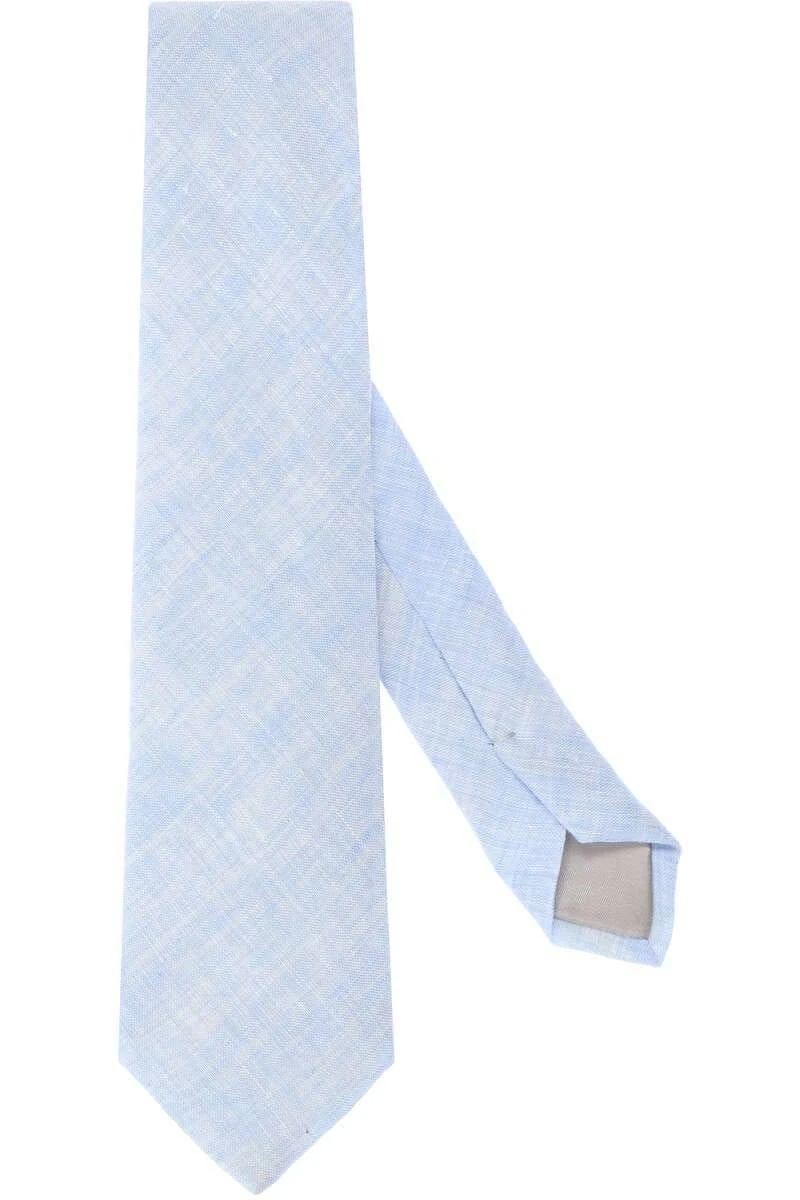 Jacques Britt Krawatte 100% Leinen Hellblau, Strukturiert 1 Jacques Britt Krawatte 100% Leinen Hellblau, Strukturiert