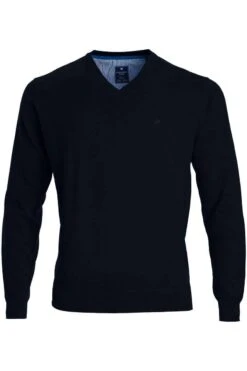 Redmond Herren Pullover V-Ausschnitt Nachtblau