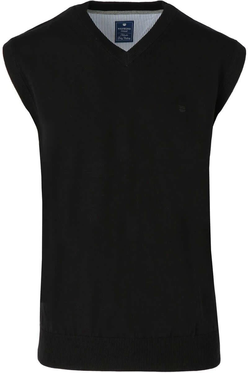 Redmond Regular Fit Herren Pullunder V-Ausschnitt Schwarz 1 Redmond Regular Fit Herren Pullunder V-Ausschnitt Schwarz