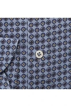 Fakts Slim Fit Hemd Navy, Gemustert -Kleidung Angebote 6076 254 3 800 1200x1200