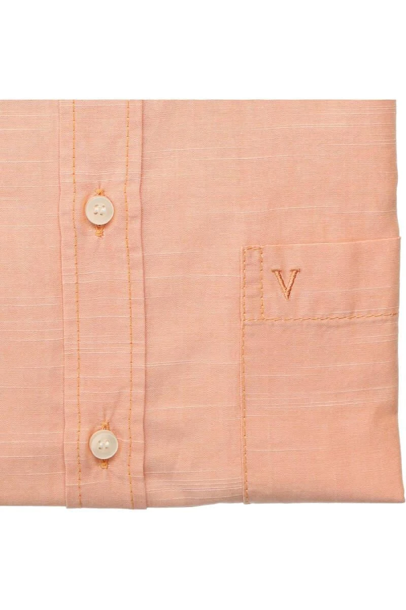 Marvelis Casual Modern Fit Hemd Orange, Einfarbig 5 Marvelis Casual Modern Fit Hemd Orange, Einfarbig – Bild 5