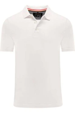 Marvelis Modern Fit Poloshirt Weiss, Einfarbig