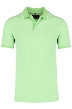 Marvelis Modern Fit Poloshirt Hellgrün, Strukturiert