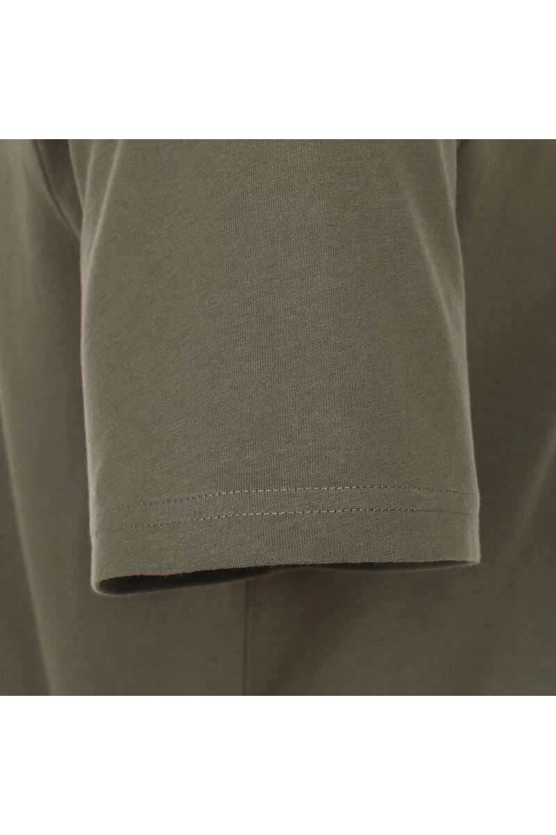 Redmond CasualRegular Fit T-Shirt Rundhals Oliv,Einfarbig 3 Redmond CasualRegular Fit T-Shirt Rundhals Oliv,Einfarbig – Bild 3