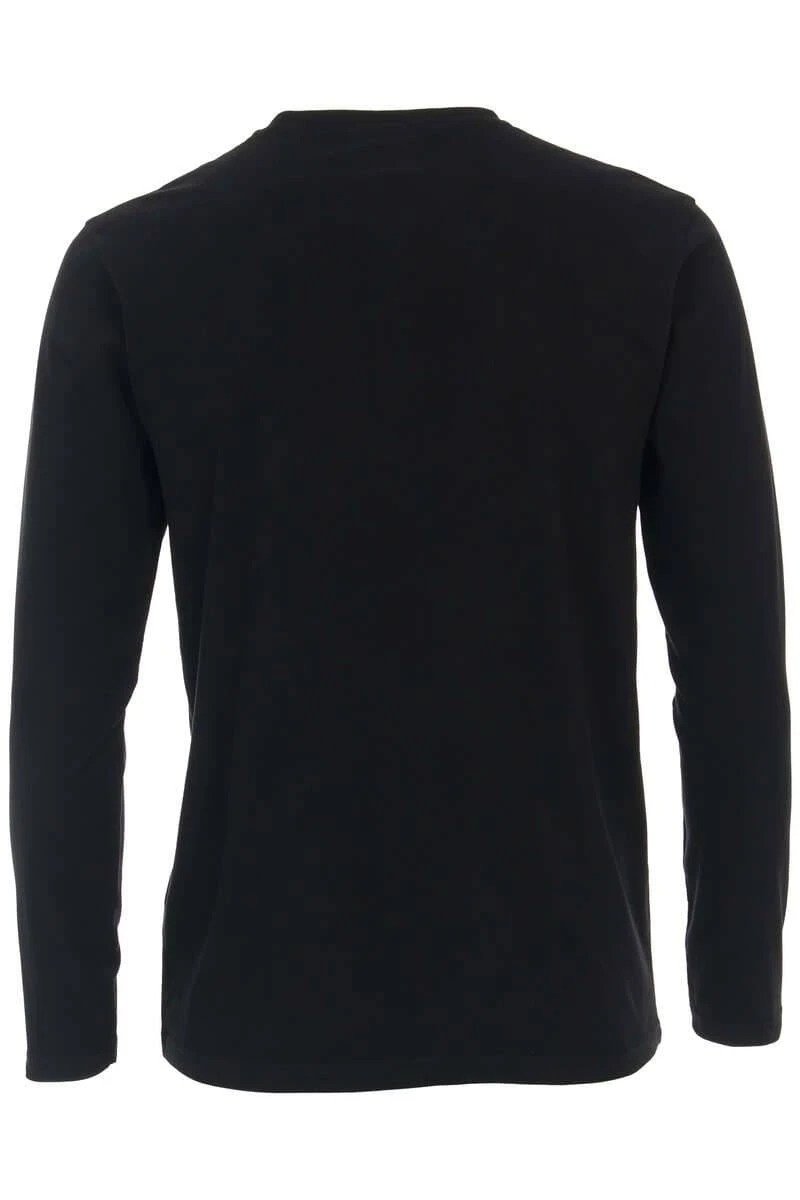 Redmond Casual Longsleeve Schwarz 2 Redmond Casual Longsleeve Schwarz – Bild 2
