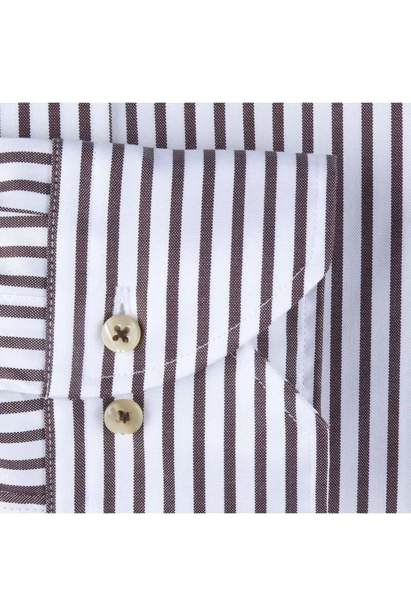 Stenströms Slimline Hemd Blau/braun, Gestreift 3 Stenströms Slimline Hemd Blau/braun, Gestreift – Bild 3