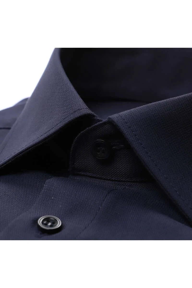 Marvelis Modern Fit Hemd Marine, Faux-uni 2 Marvelis Modern Fit Hemd Marine, Faux-uni – Bild 2