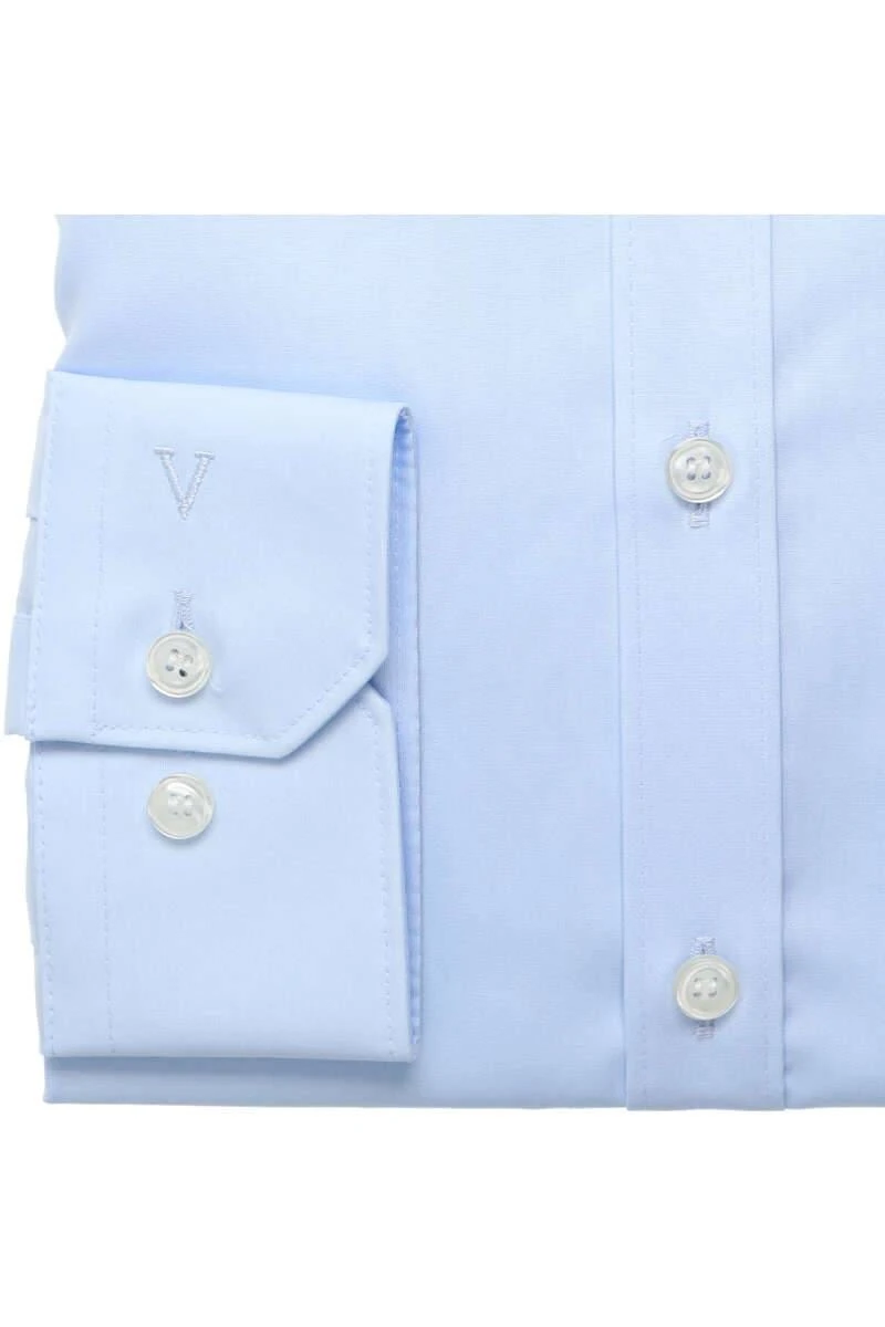 Marvelis Super Slim Hemd Hellblau, Einfarbig 3 Marvelis Super Slim Hemd Hellblau, Einfarbig – Bild 3