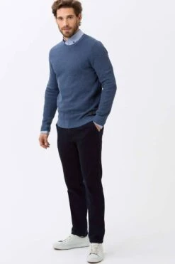 Brax Regular Fit Herren Chino Nachtblau,Einfarbig -Kleidung Angebote 806600 7981820 23 11 800 1200x1200