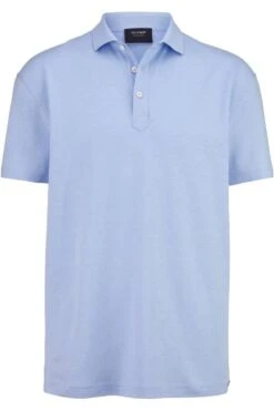 OLYMP SIGNATURE Tailored Fit Poloshirt Bleu, Meliert