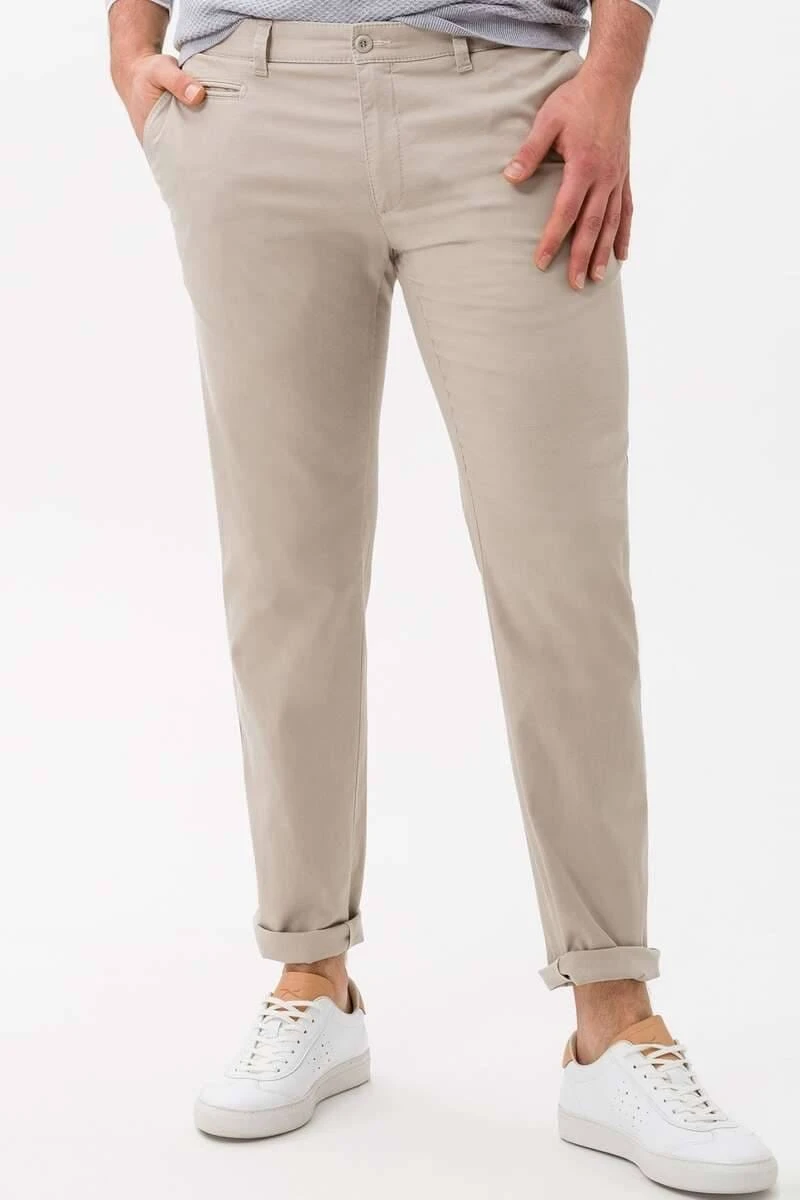 Brax Hi-FLEX Slim Fit Herren Chino Beige,Einfarbig 2 Brax Hi-FLEX Slim Fit Herren Chino Beige,Einfarbig – Bild 2