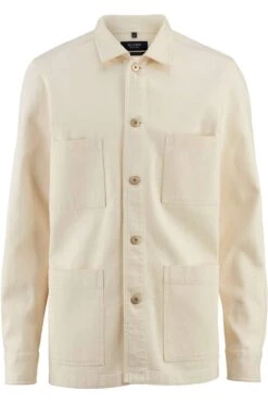 OLYMP SIGNATURE Soft Business Tailored Fit Hemdjacke Ecru, Einfarbig