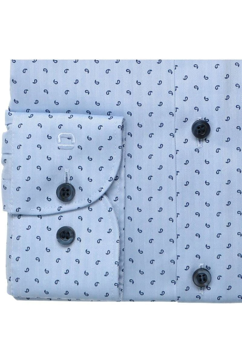 OLYMP Level Five Body Fit Hemd Hellblau, Gemustert 3 OLYMP Level Five Body Fit Hemd Hellblau, Gemustert – Bild 3