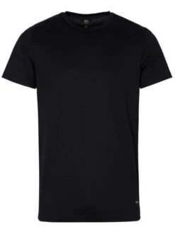 ETERNA 1863 Soft TailoringSlim Fit T-Shirt Rundhals Schwarz,Einfarbig