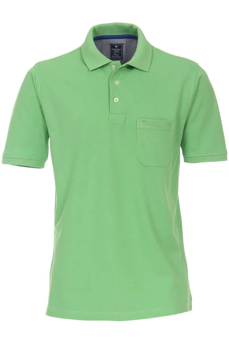 Redmond Casual Regular Fit Poloshirt Grün, Einfarbig 1 Redmond Casual Regular Fit Poloshirt Grün, Einfarbig