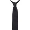 ETERNA Krawatte 100% Seide Schwarz, Einfarbig