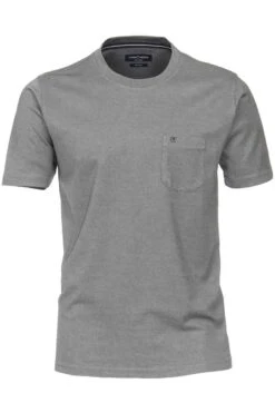 Casa Moda Casual T-Shirt Rundhals Anthrazit,Einfarbig