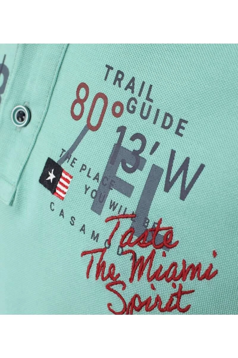 Casa Moda Casual Fit Poloshirt Grün, Einfarbig 3 Casa Moda Casual Fit Poloshirt Grün, Einfarbig – Bild 3