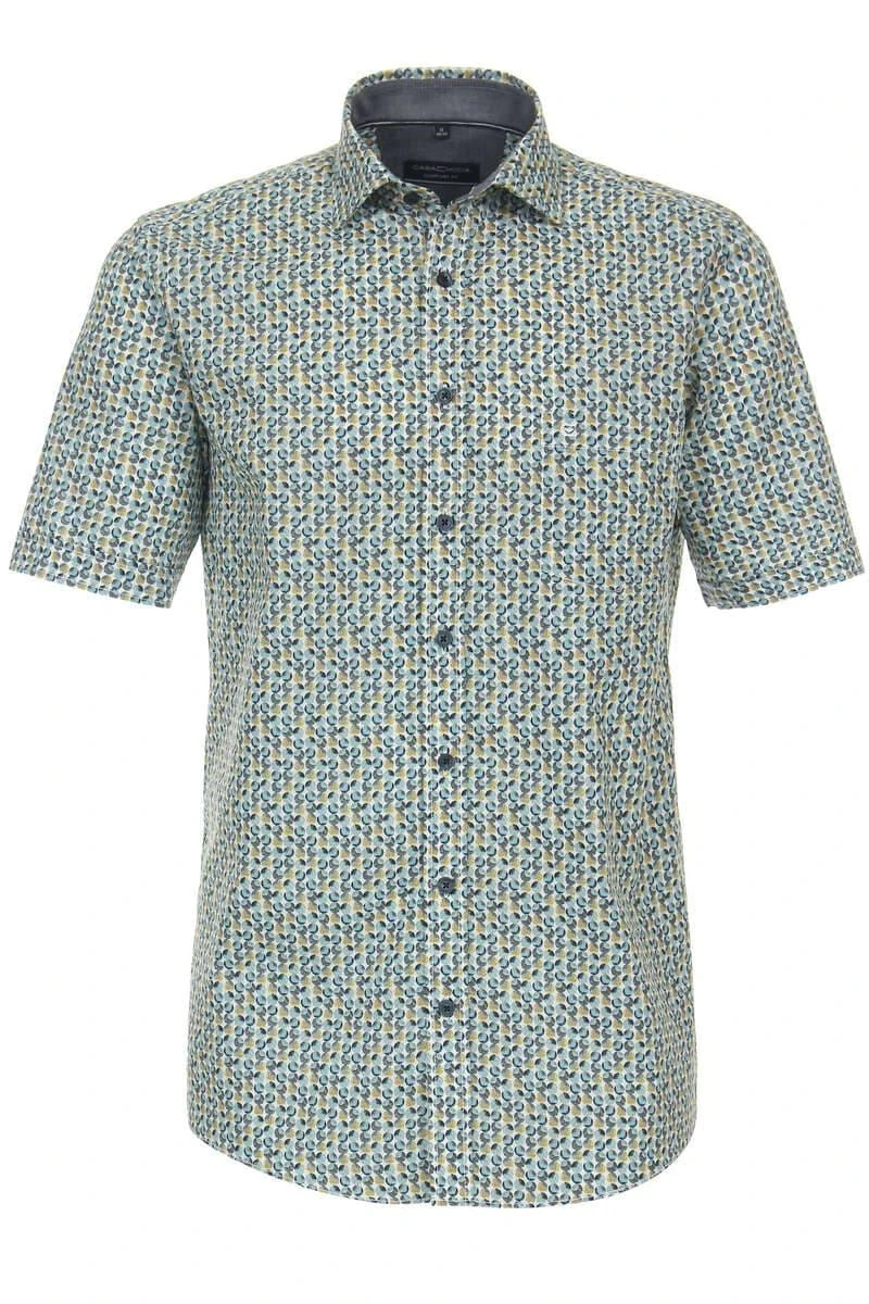Casa Moda Comfort Fit Hemd Aqua, Gepunktet 1 Casa Moda Comfort Fit Hemd Aqua, Gepunktet