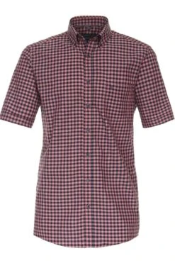 Casa Moda Comfort Fit Hemd Rot, Kariert