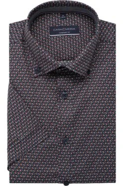 Casa Moda Comfort Fit Hemd Orange, Gemustert