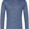 Desoto Slim Fit Jerseyhemd Blau, Einfarbig