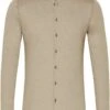 Desoto Slim Fit Jerseyhemd Beige, Einfarbig