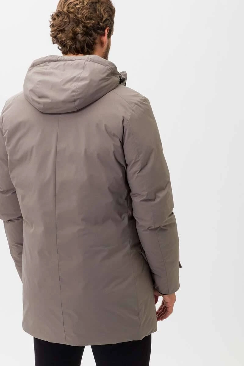 Brax Normal Fit Herren Mantel Grau 5 Brax Normal Fit Herren Mantel Grau – Bild 5