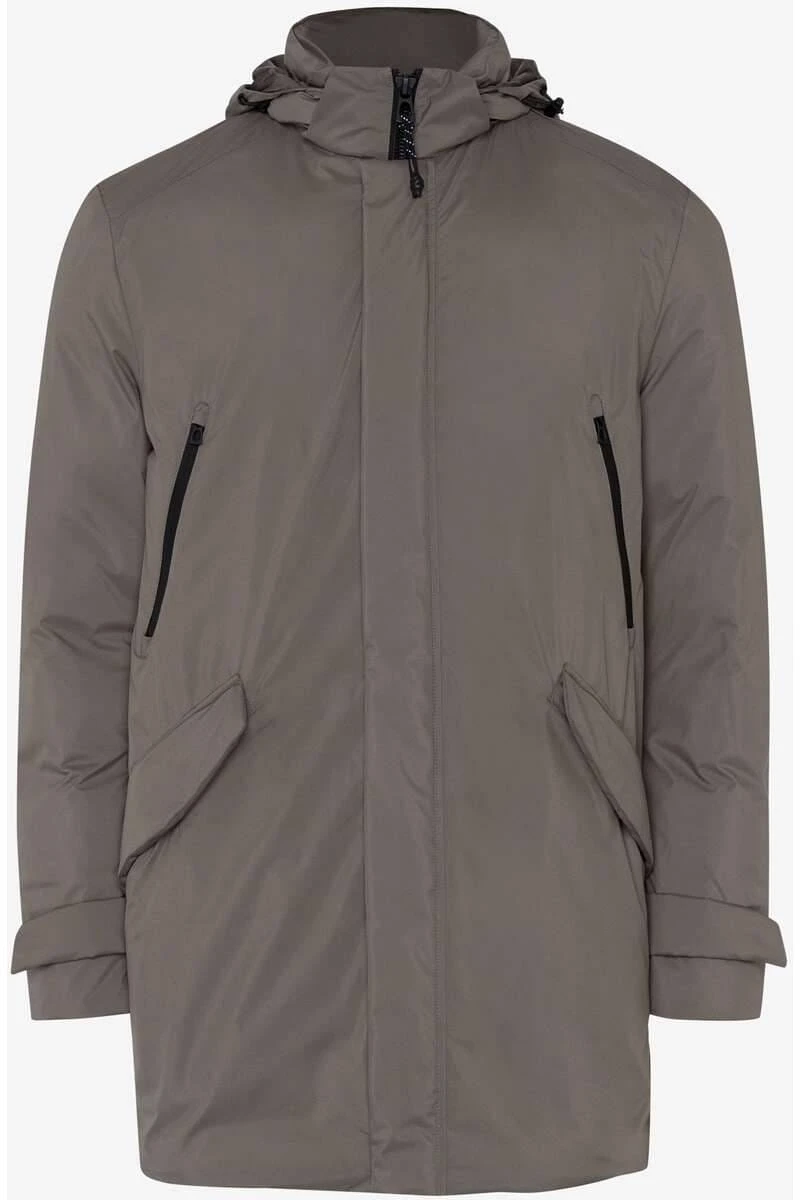 Brax Normal Fit Herren Mantel Grau 1 Brax Normal Fit Herren Mantel Grau