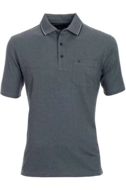 Casa Moda Casual Fit Poloshirt Anthrazit, Melange
