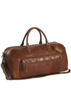Chesterfield Antique Buff Weekender Tasche Cognac, Einfarbig