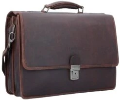 Chesterfield Herren AktentascheShay Braun, Einfarbig