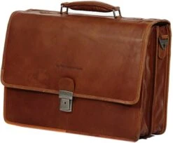 Chesterfield Herren AktentascheShay Cognac, Einfarbig